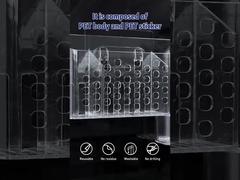 آسیب نگهدارنده حمام پلاستیکی دیواری رایگان برای سبد میز اداری آشپزخانه