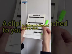 چسبیدن به سطوح صاف ترین دفتر و مدرسه کاغذی تخته سفید برنامه ریزی هفتگی قابل چاپ