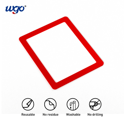 نگهدارنده تابلوهای نمایشگر خود چسبدار چسبنده پوسته و چسب نوار PVC WGO