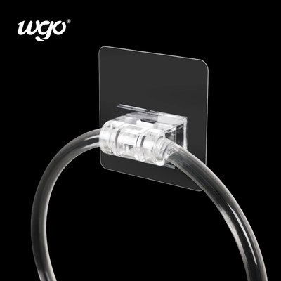 چسب حلقه حوله حمام PC مواد PC ISO9001 قطر 160mm