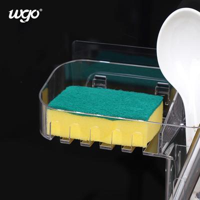 Clear Kitchen Storage Bath organizer سبد دیواری برای نوار دوش