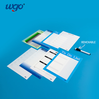 بدون باقی مانده چسبنده خشک صفحه پاک کن ODM OEM Self Stick W Peel Drawing Writing