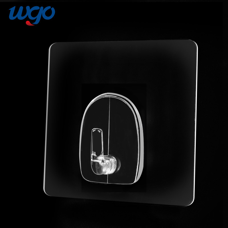 WGO قلاب کت شفاف PC خودچسب Heavy Duty for Hanging Coat حوله آشپزخانه حمام ضد زنگ ضد زنگ