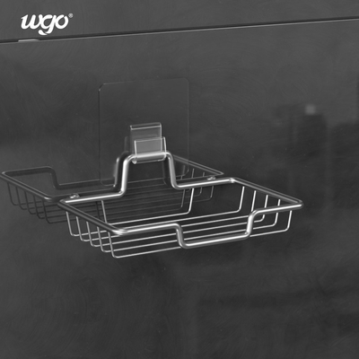 ظروف صابون خود چسب استیل قاب اسفنجی تلگراف حمام لوازم جانبی جای ظرف صابون دیواری